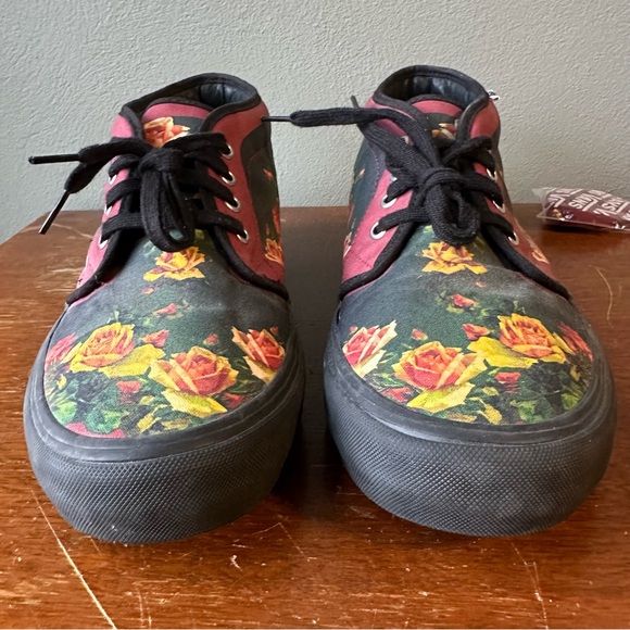 VANS X SUPREME X JEAN PAUL GAULTIER collab Chukka Pro Sneaker Men's 12 red black - Picture 10 of 13